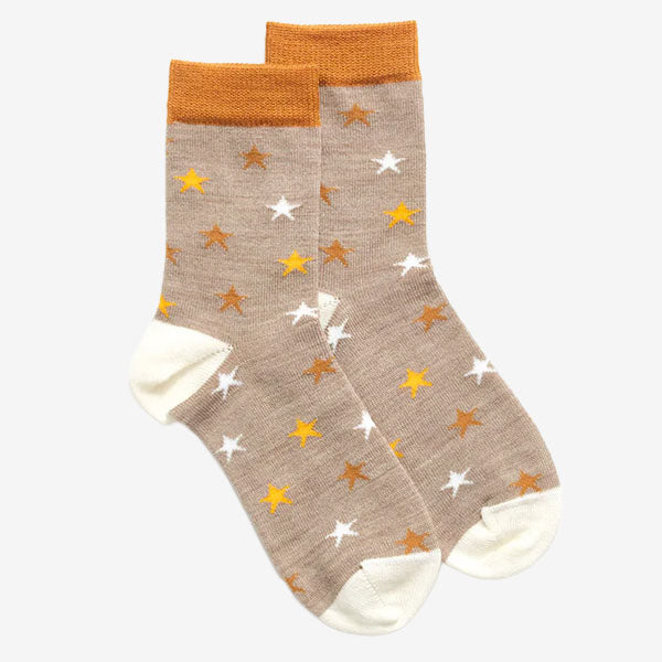 Norsewear Kids Star Socks mustard
