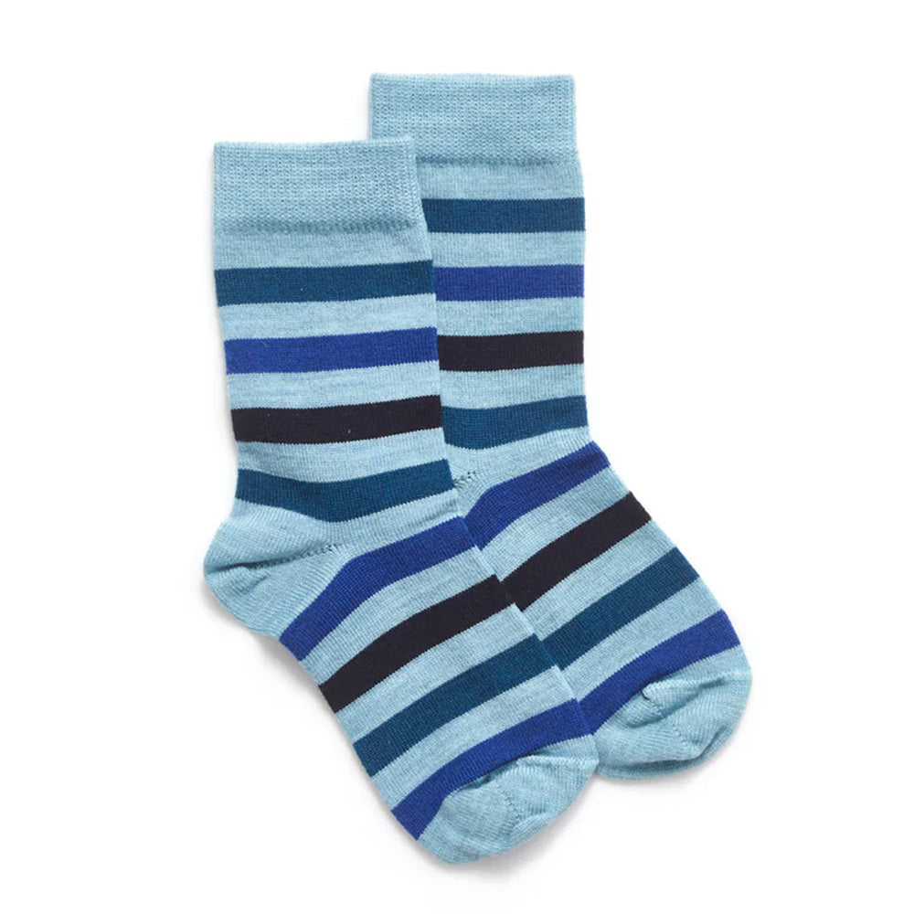 Norsewear Kids Wide Stripe Sock seafoam