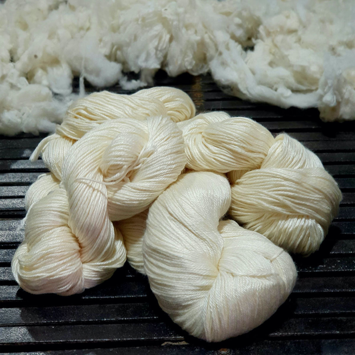 Nundle Undyed Bamboo Merino Yarn  100g hank