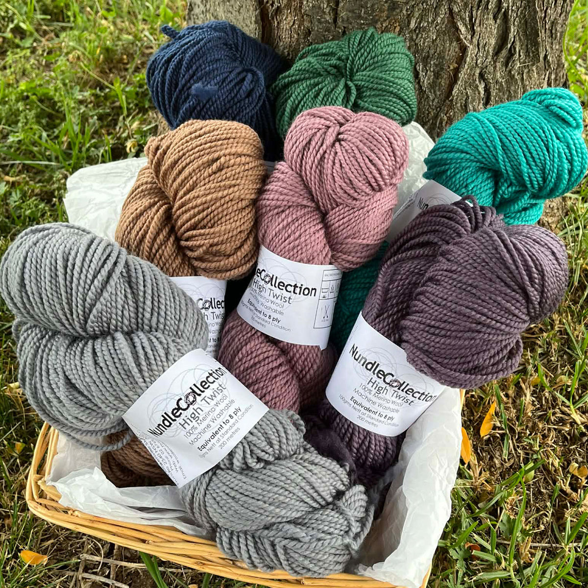Nundle Collection 8 ply High Twist Merino