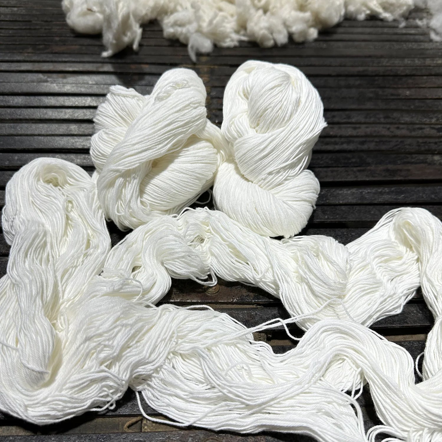 Nundle Undyed Cotton Yarn - Spin Weave Felt Dye - Nundle Woollen Mill
