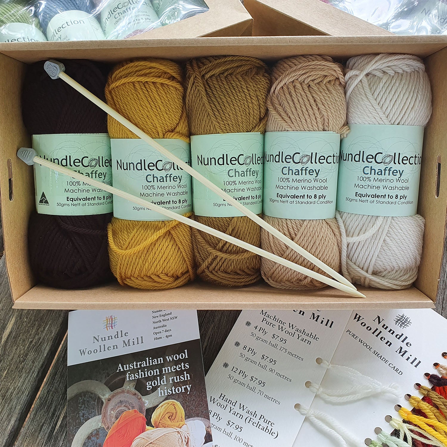 Nundle Woollen Mill Tempter Box Natural Nellie