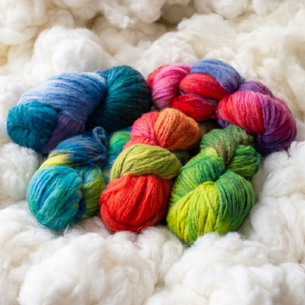 Nundle Hand Dyed Brushed Merino 100g