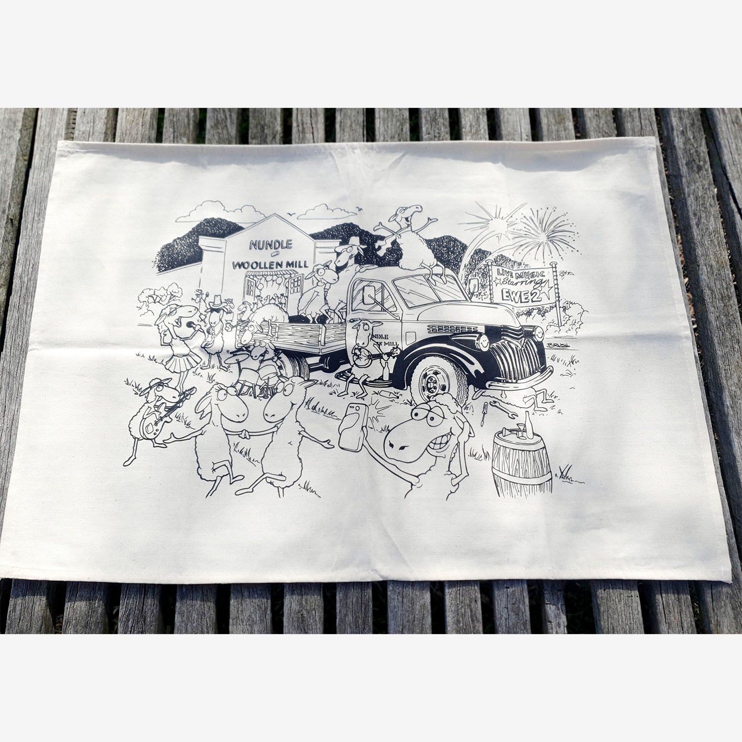 Nundle Woollen Mill Cotton Tea Towel