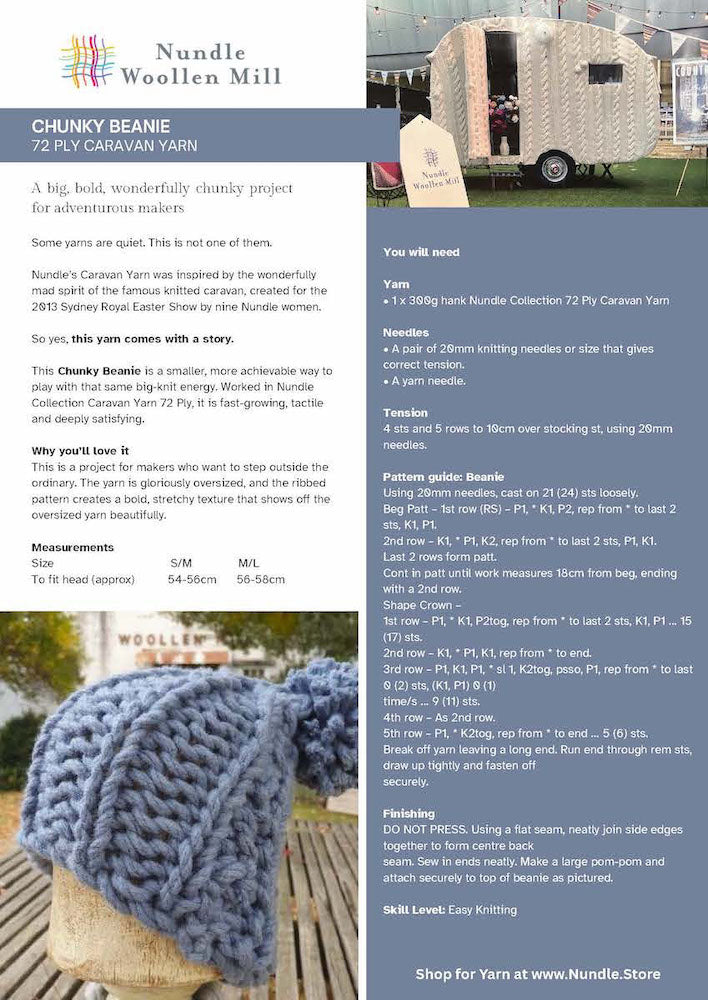 Free 72 Ply Caravan Yarn Pattern Book