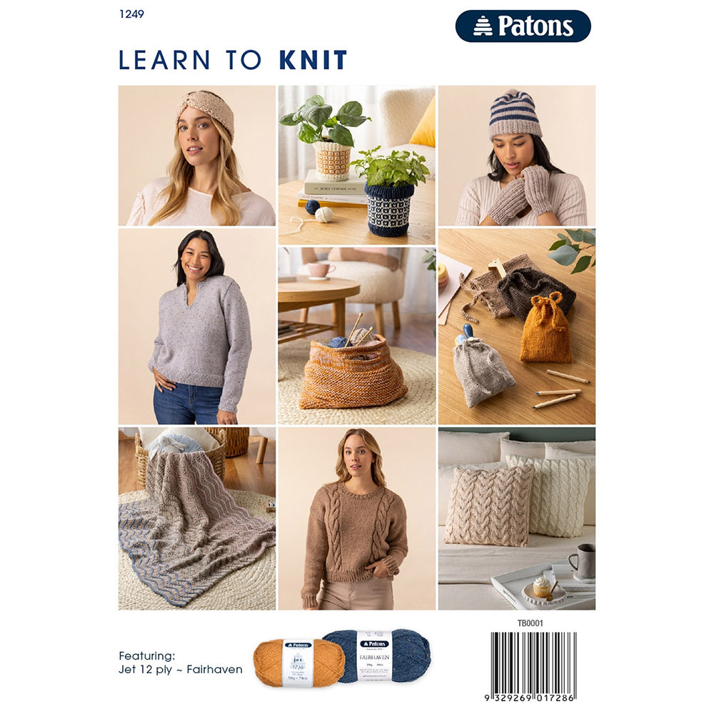 Patons Learn to Knit Book 1249 New Edition