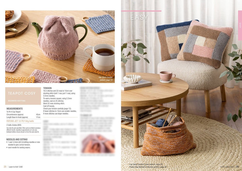 Patons Learn to Knit Book 1249 New Edition