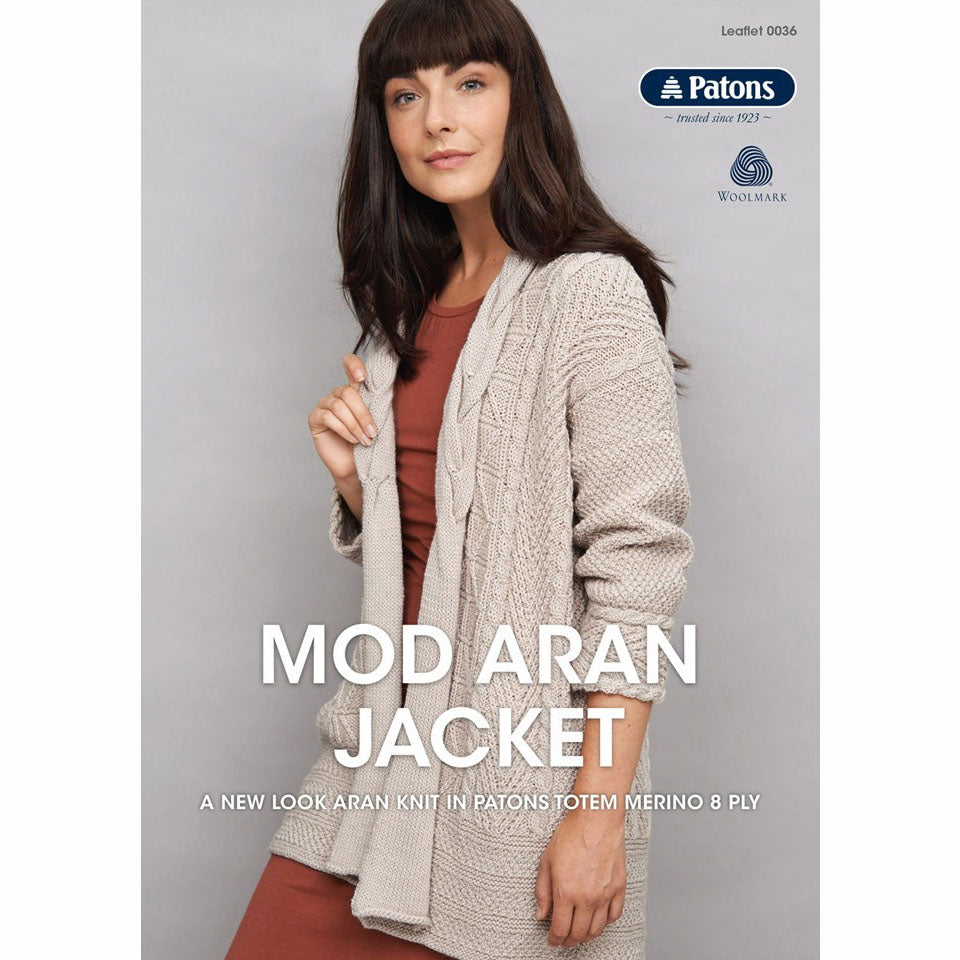 Patons Mod Aran Jacket Book 0036