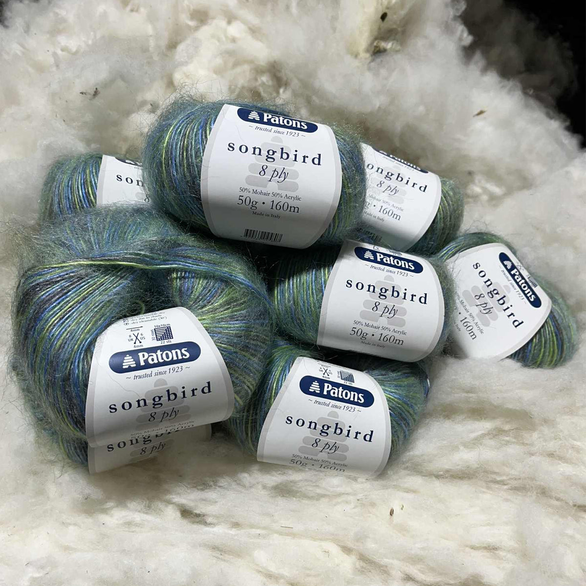 Patons Songbird Bag of 10 Peacock Green