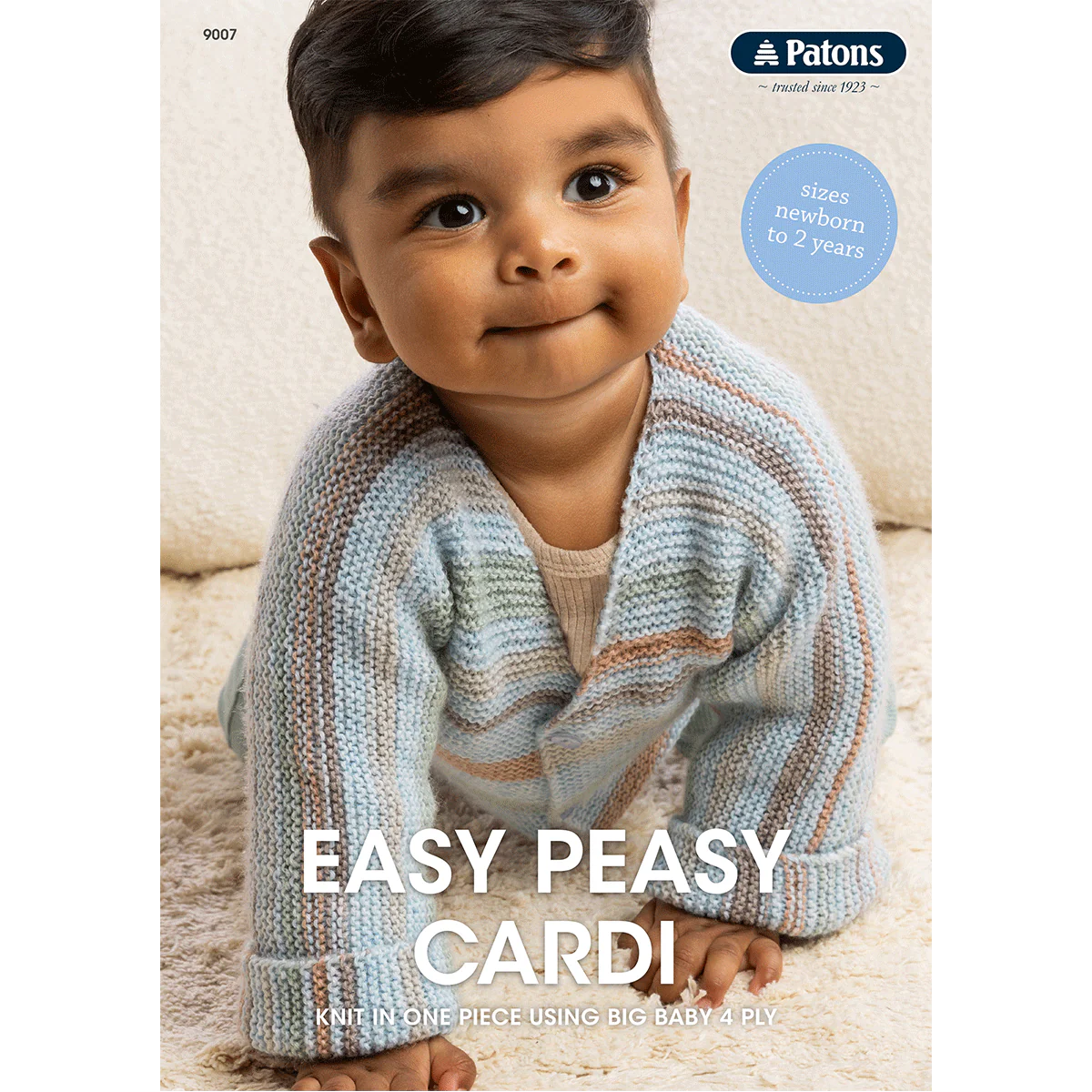 Patons Easy Peasy Cardi Pattern 9007