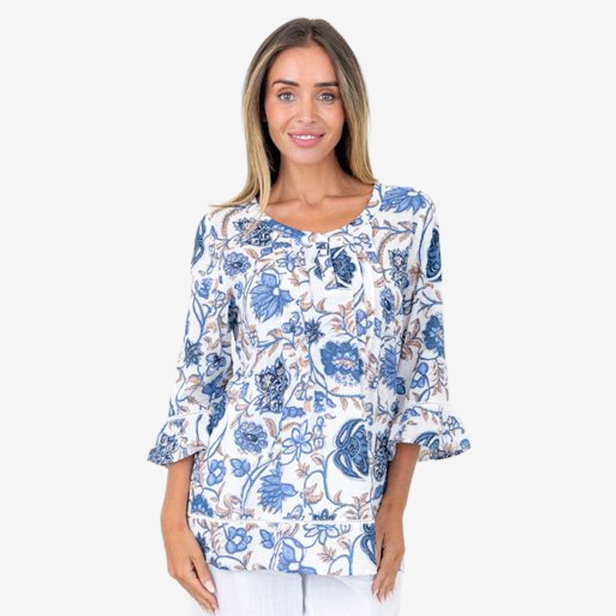 Renoma Casey Pintuck Top