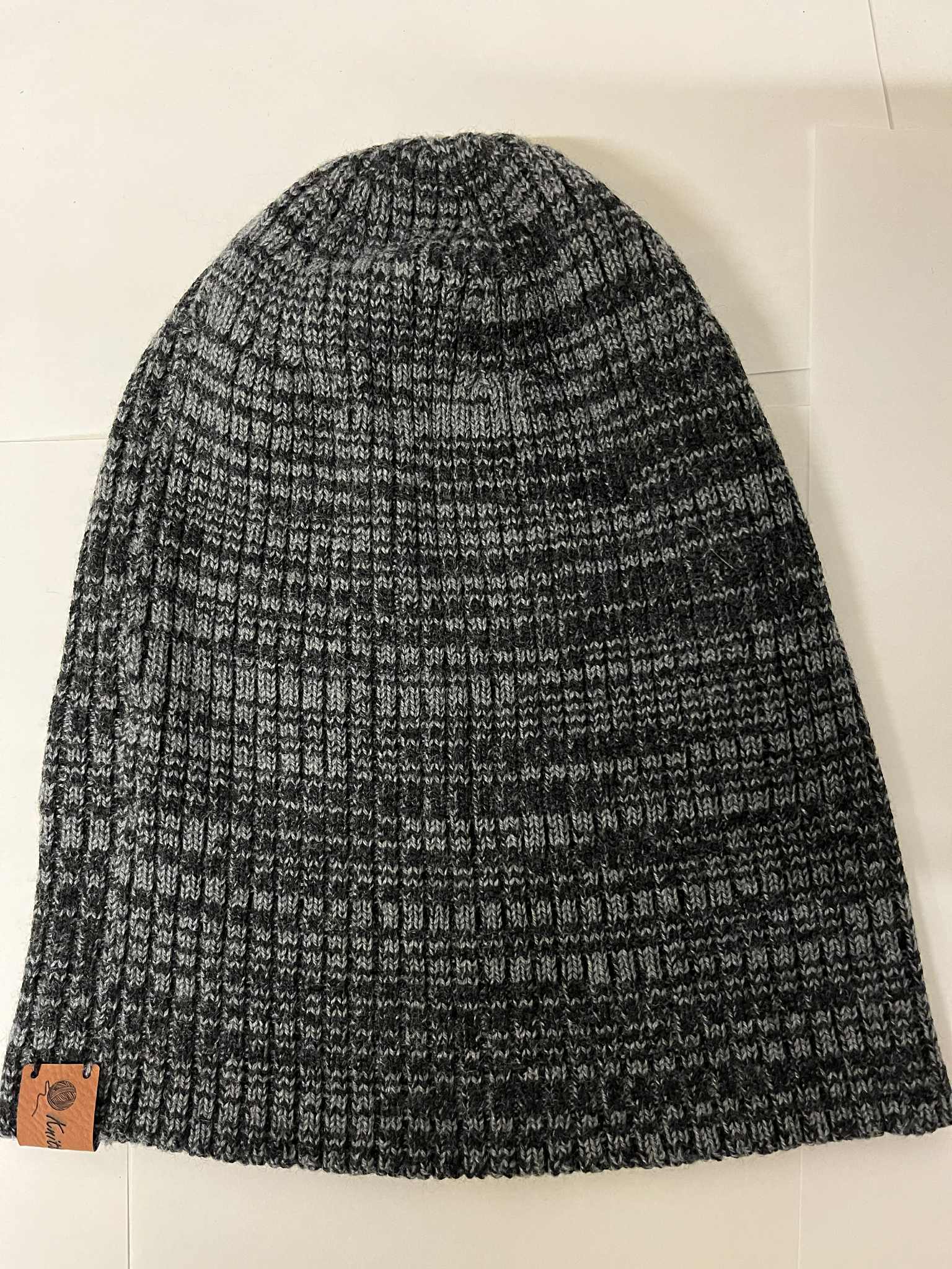 Knitted@Nundle Ribbed Melange Beanie
