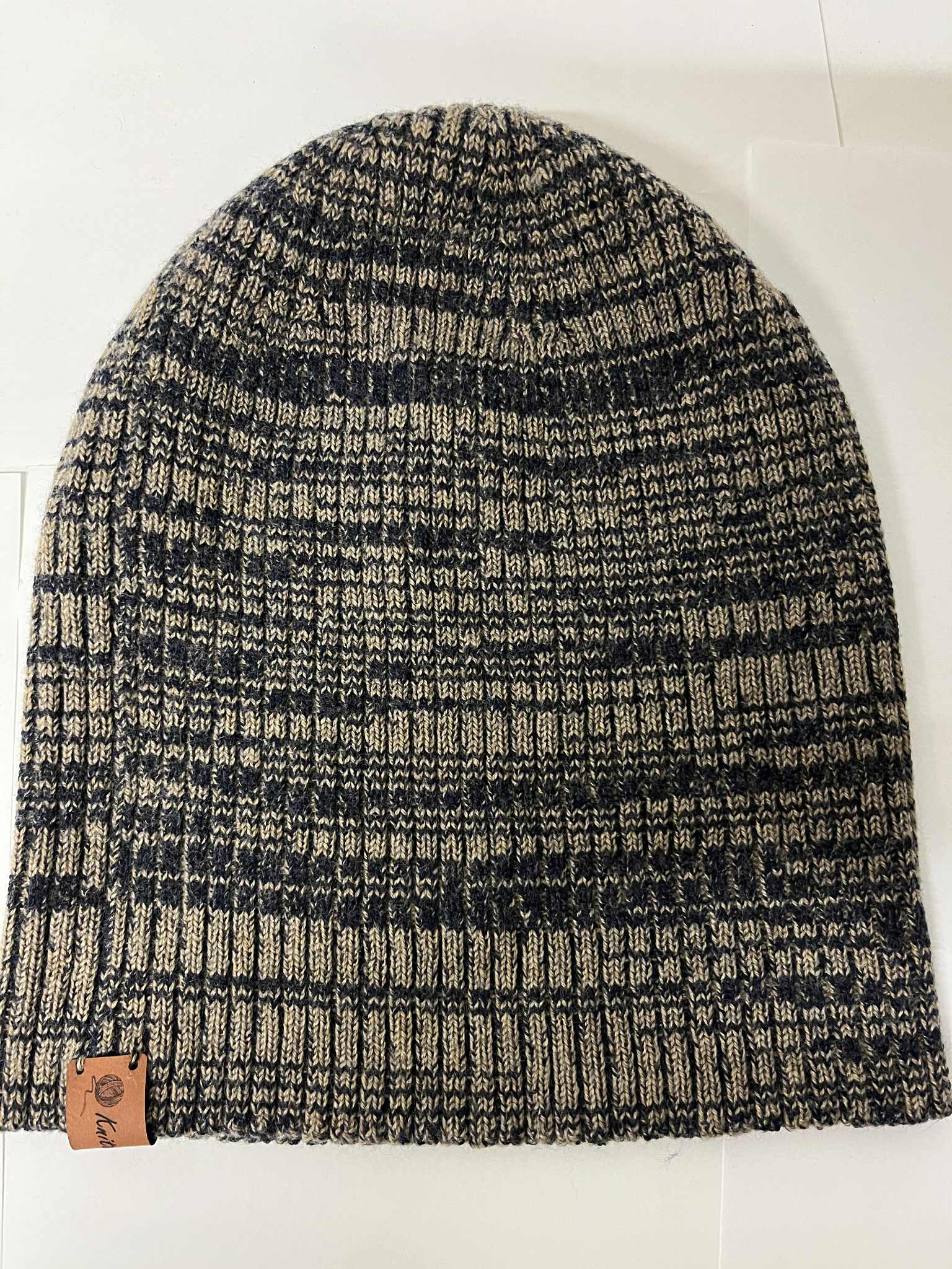 Knitted@Nundle Ribbed Melange Beanie