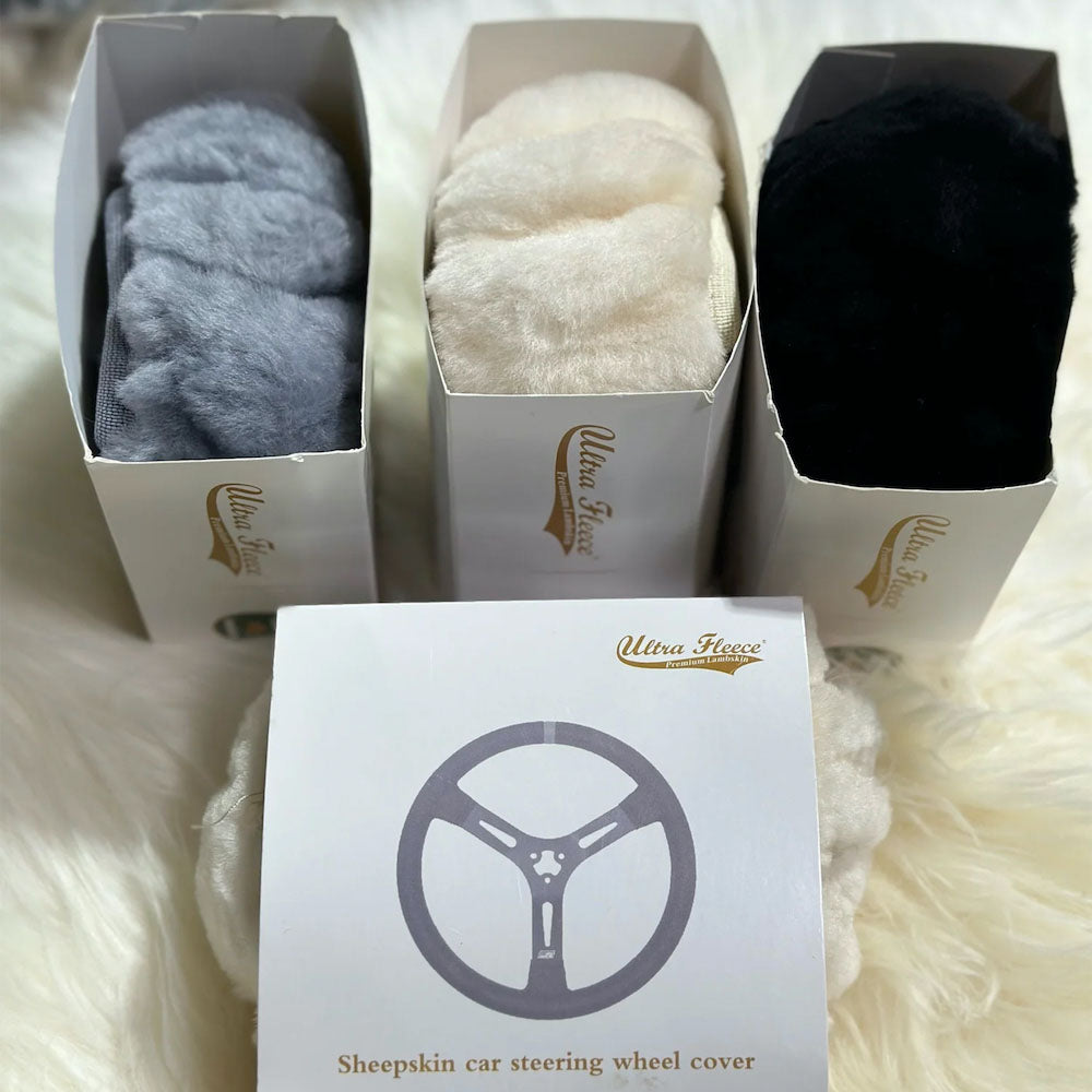 Dynasty Sheepskin car steering wheel cover