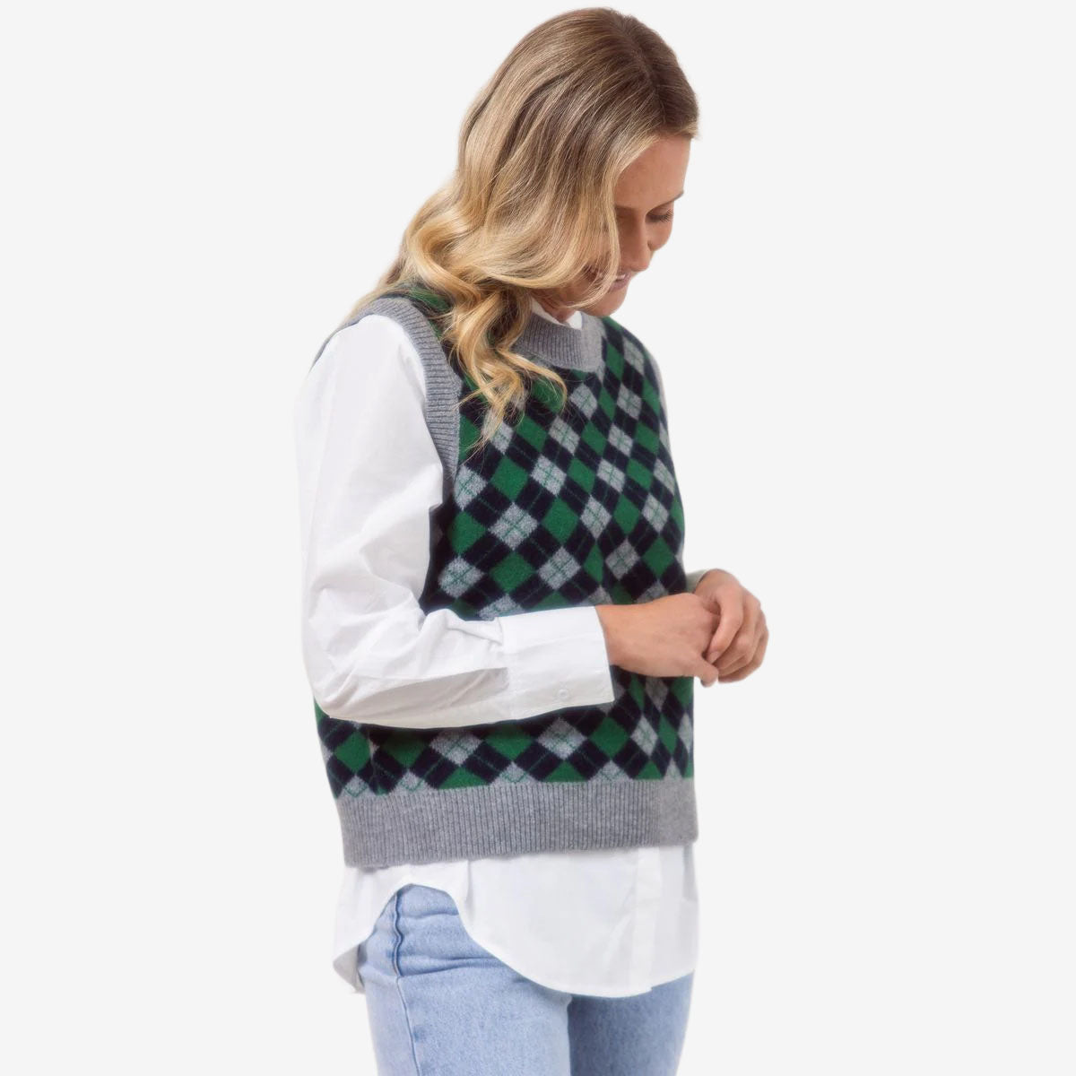 See Saw Argyle Vest
