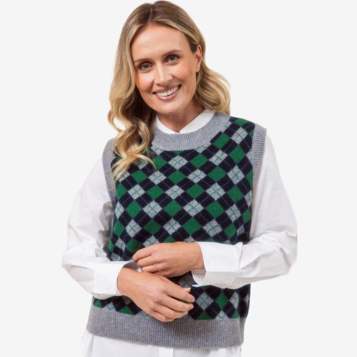 See Saw Argyle Vest