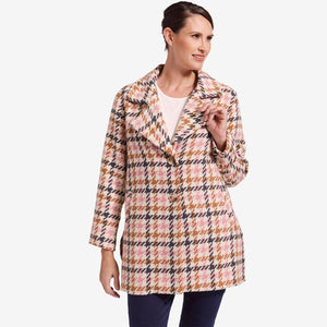 See Saw Brushed Wool Blend 2 Button Coat