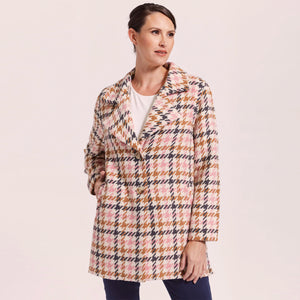 See Saw Brushed Wool Blend 2 Button Coat