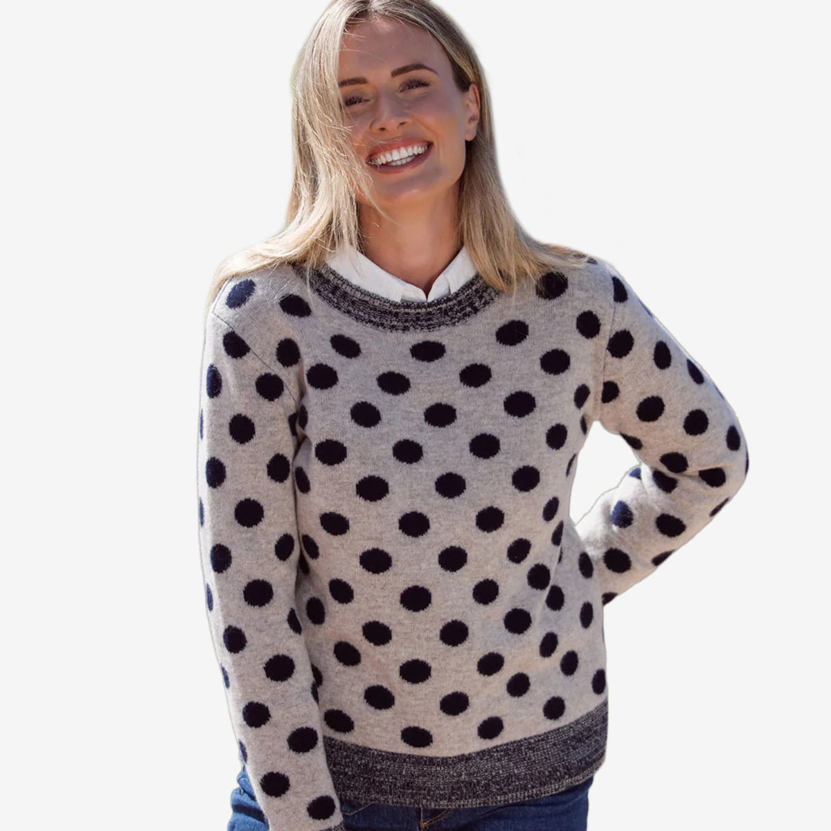 See Saw Luxe Merino Wool Spot Sweater