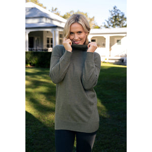 See Saw 100% Merino Roll Neck Sweater