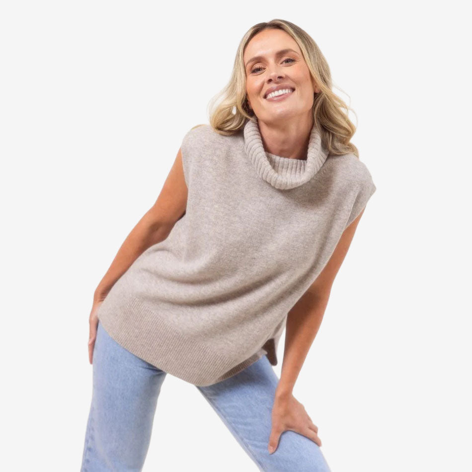 See Saw Roll Neck Vest