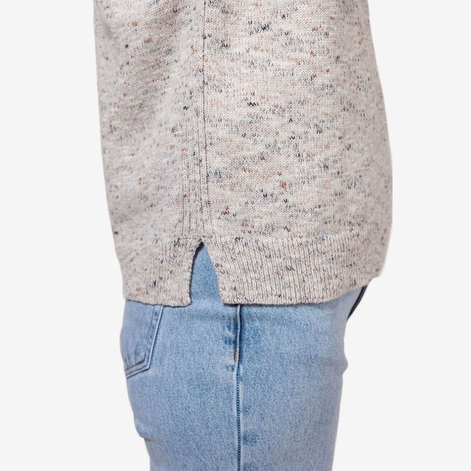 See Saw Round Neck Speckled Vest natural