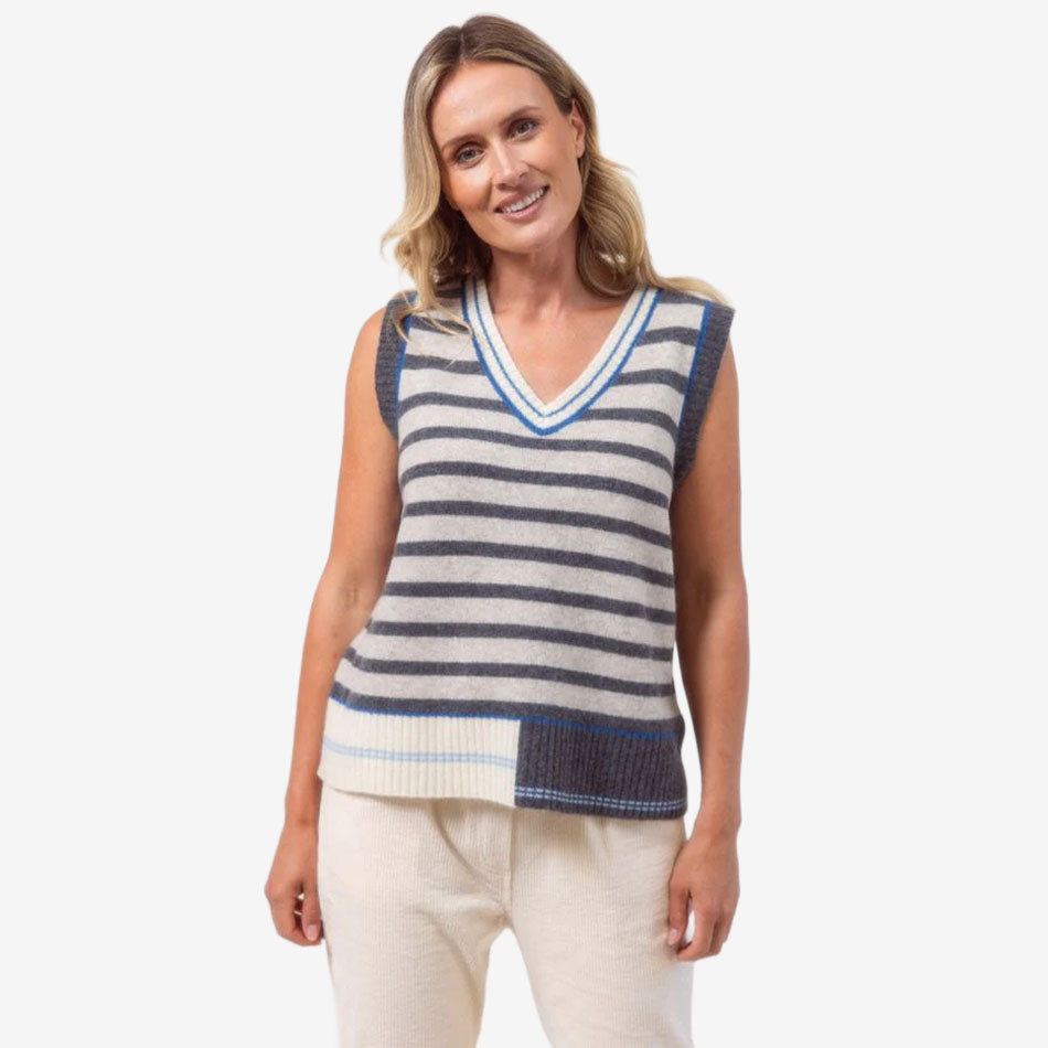 ee Saw Yak & Wool Stripe Vest