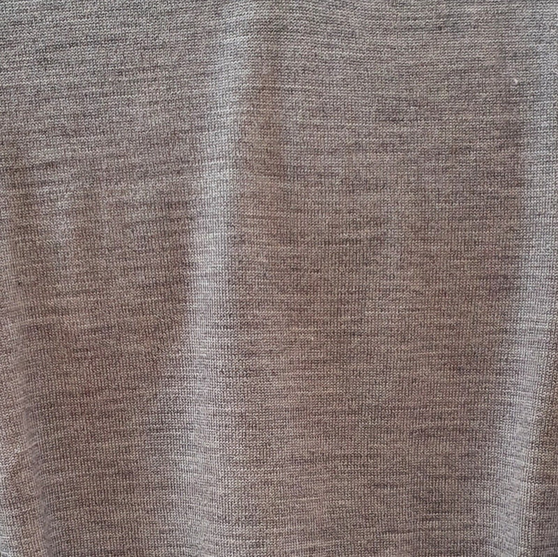 Ansett Extra Fine Merino Wool Vee Neck Jumper - Shale