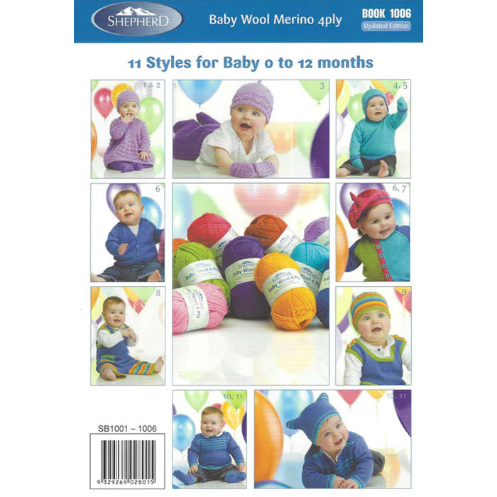 Shepherd Baby Wool Merino 4ply Book 1006