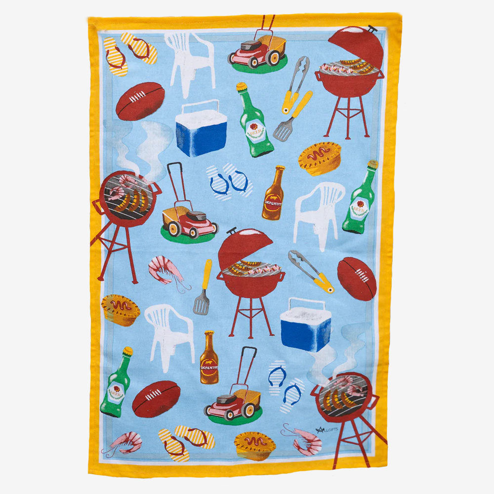 Tea Towel Aussie Icons True Blue
