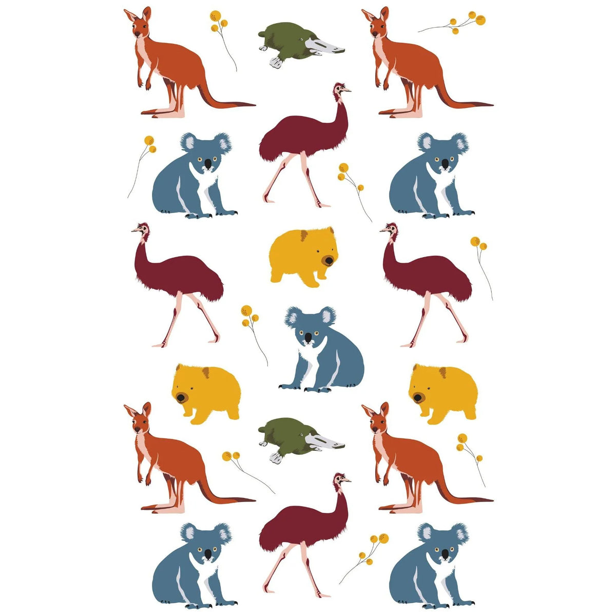 Tea Towel Australian Animals