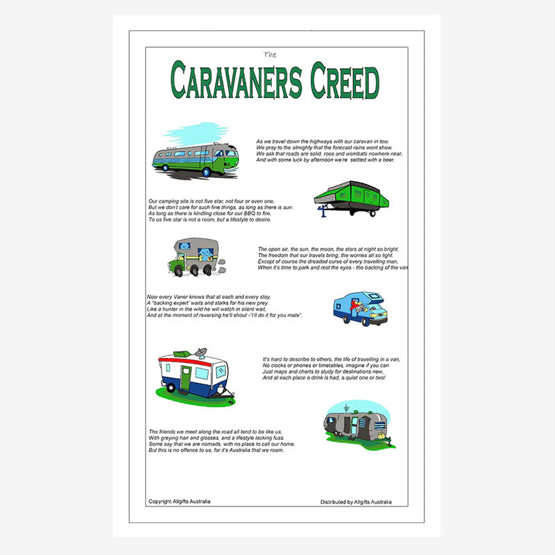 Tea Towel - Caravaners Creed
