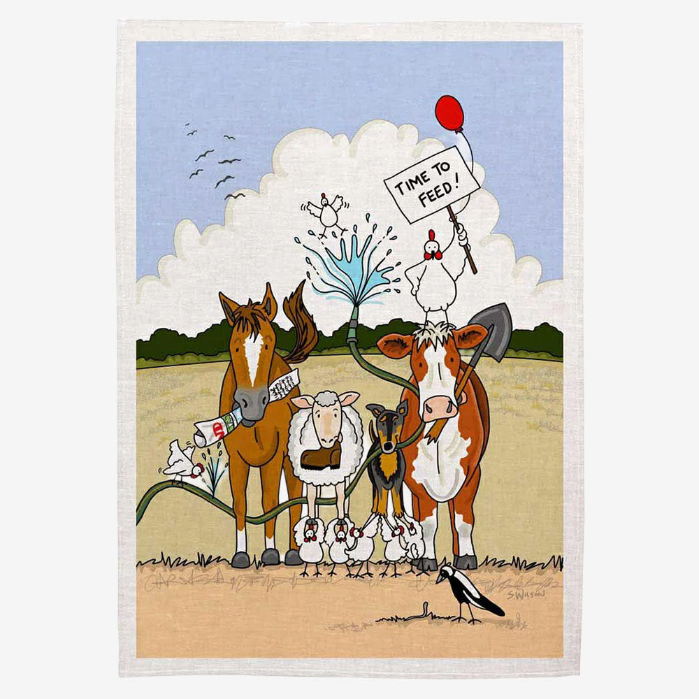 Tea Towel - Time to Feed