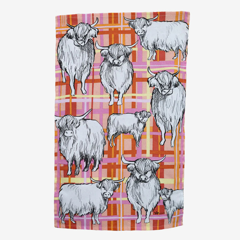 Tea Towel - Highlander Cow