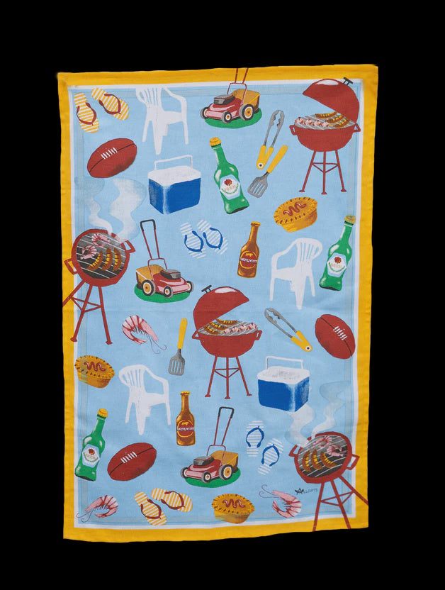 Tea Towel Aussie Icons True Blue