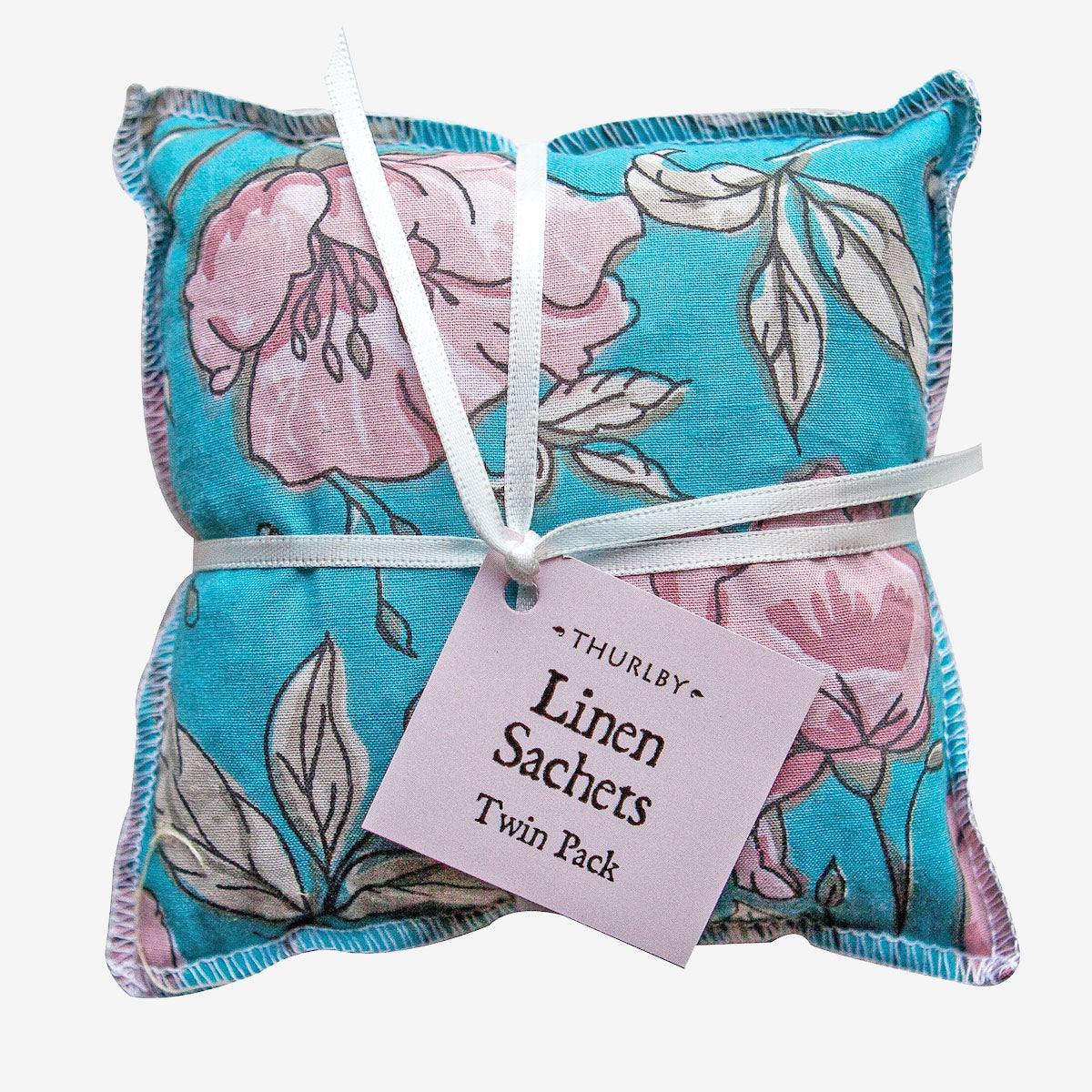 Thurlby Flourish Linen Sachets Twin Pack