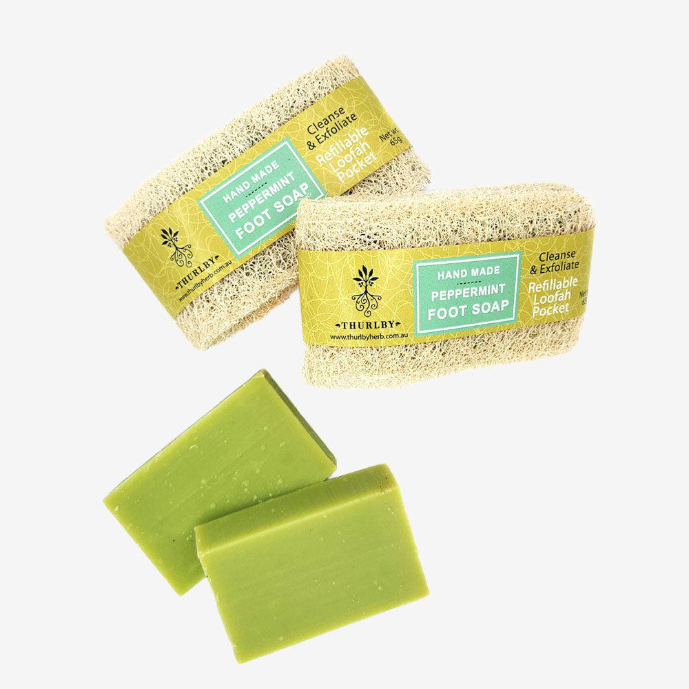 Thurlby Peppermint Foot Soap & Loofah