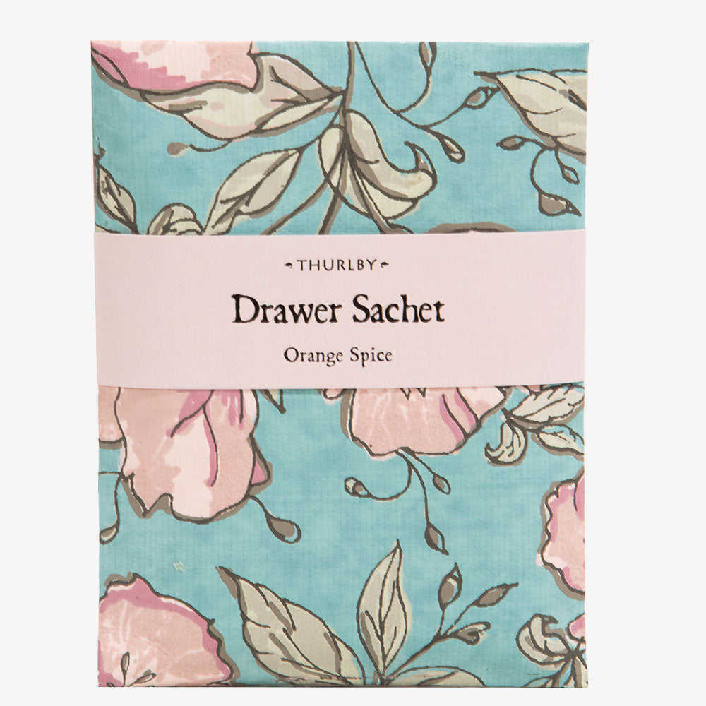 Thurlby Flourish Drawer Sachet orange spice