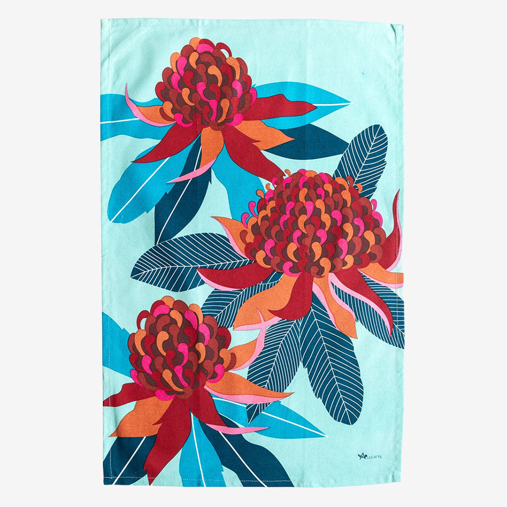 Waratah Tea Towel