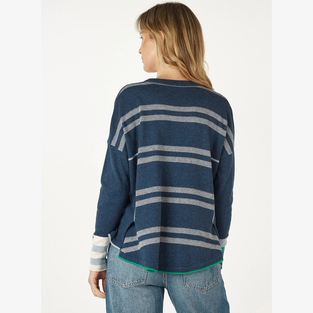 Z&P Birdseye Trim Jumper denim