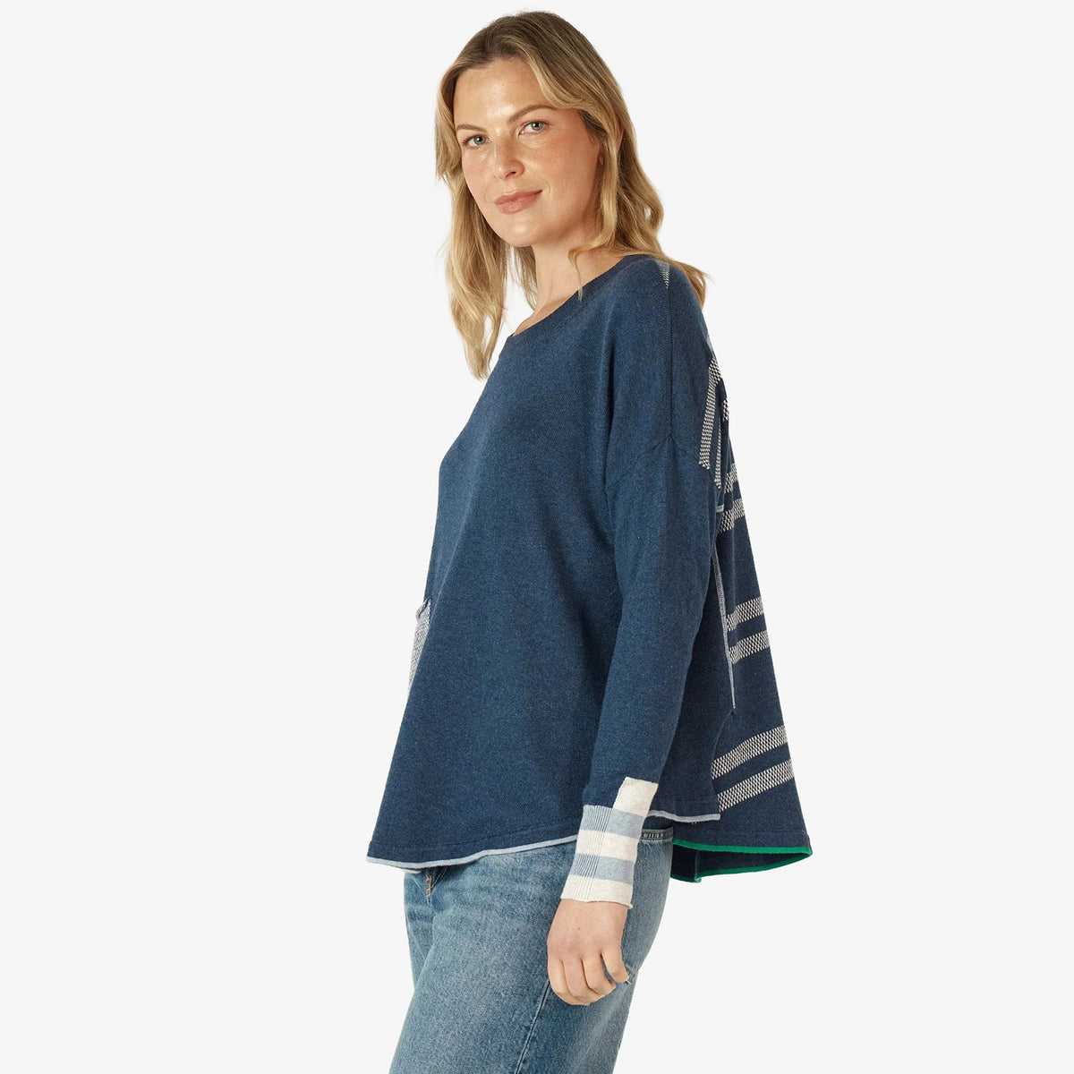 Z&P Birdseye Trim Jumper denim