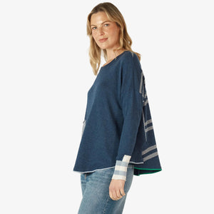 Z&P Birdseye Trim Jumper denim
