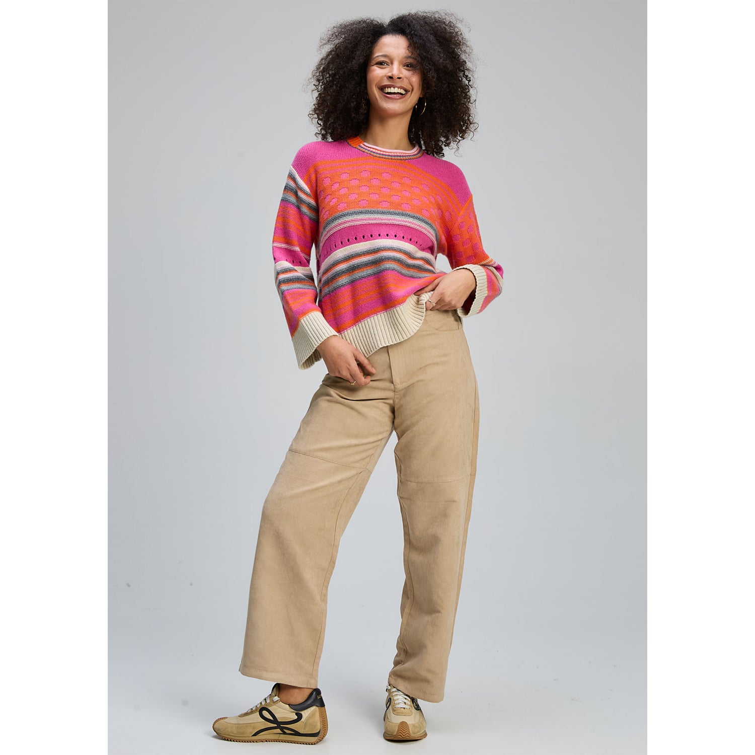 Z&P Stripe Pop Jumper