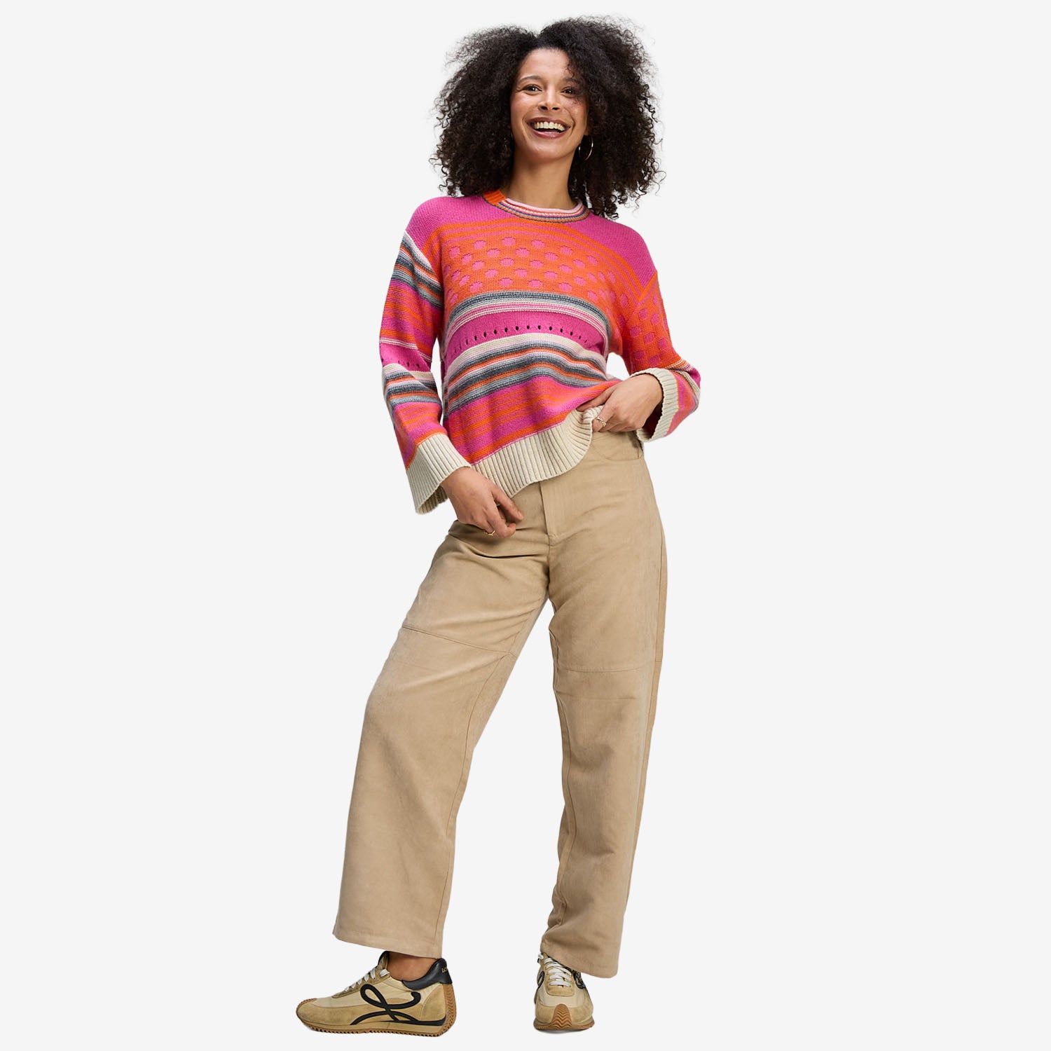 Z&P Stripe Pop Jumper amaranth