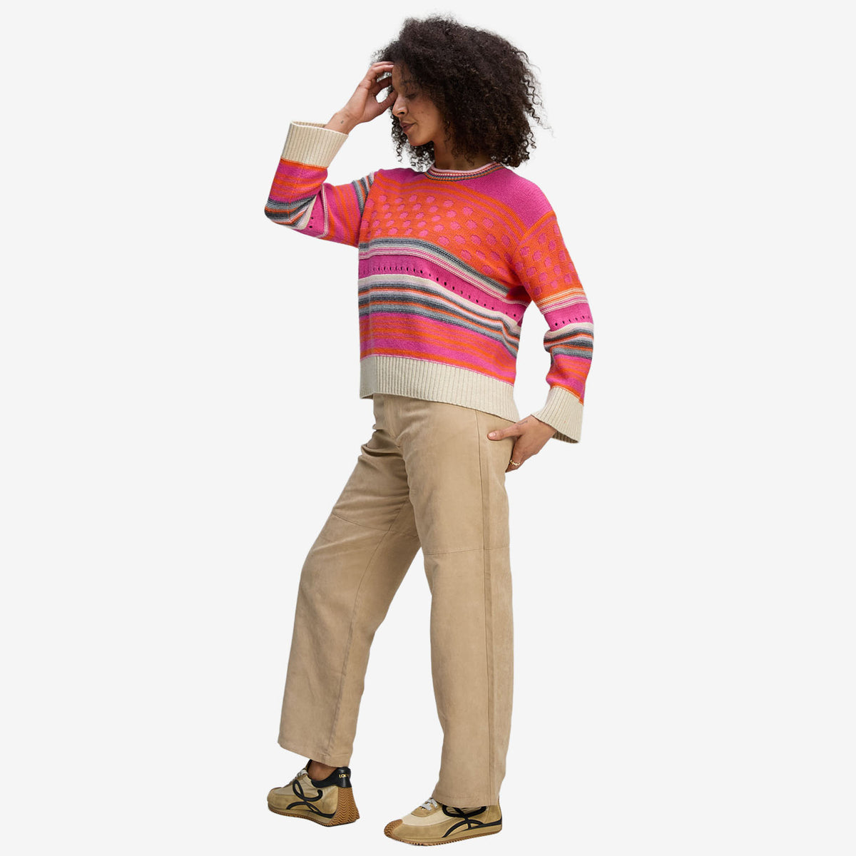 Z&P Stripe Pop Jumper amaranth