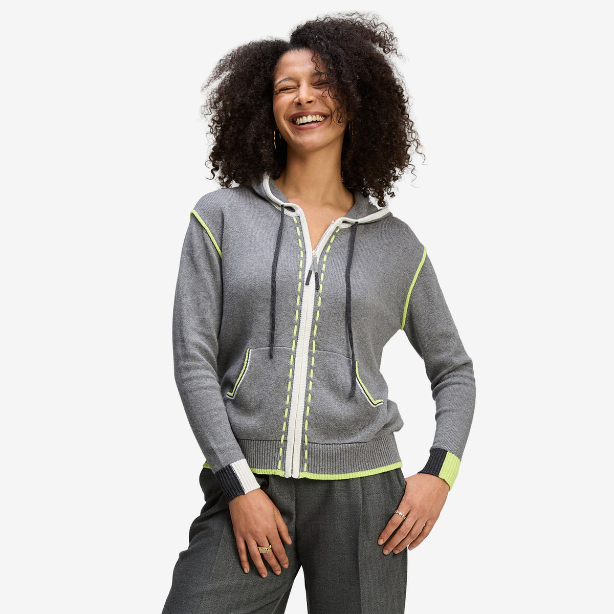 Zaket &amp; Plover Threaded Hoodie cloud