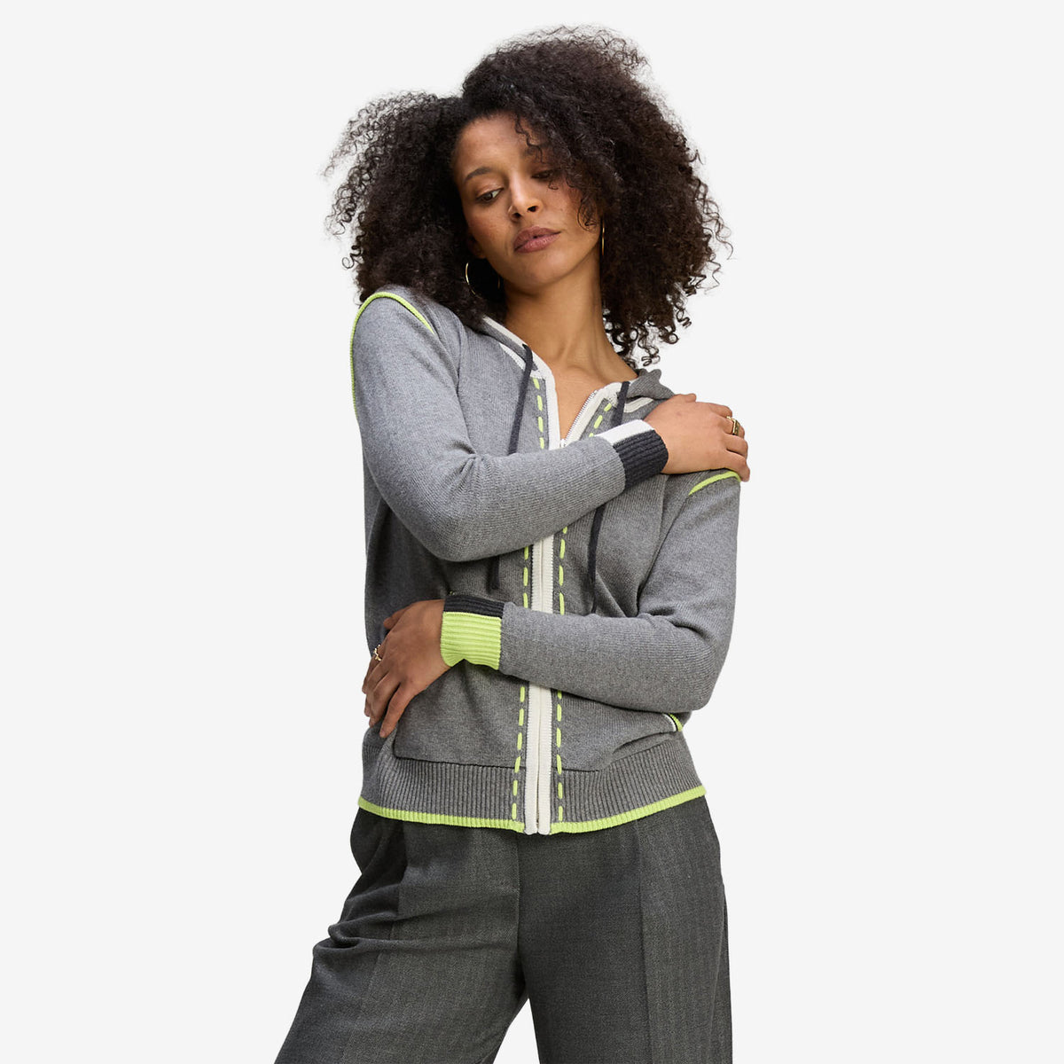 Zaket & Plover Threaded Hoodie cloud