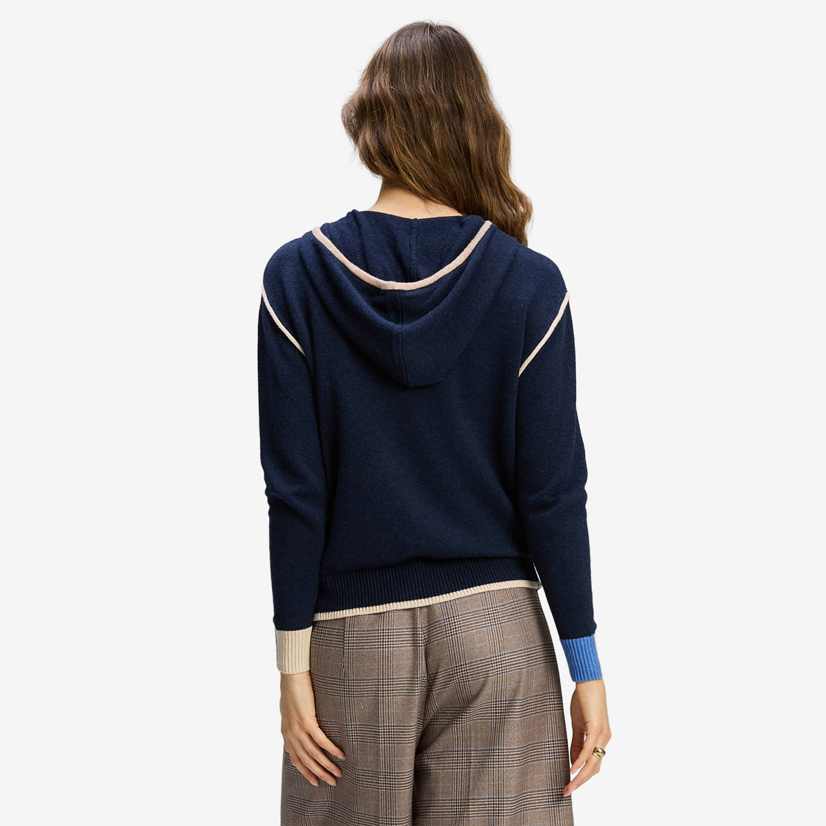 Zaket & Plover Threaded Hoodie dark denim