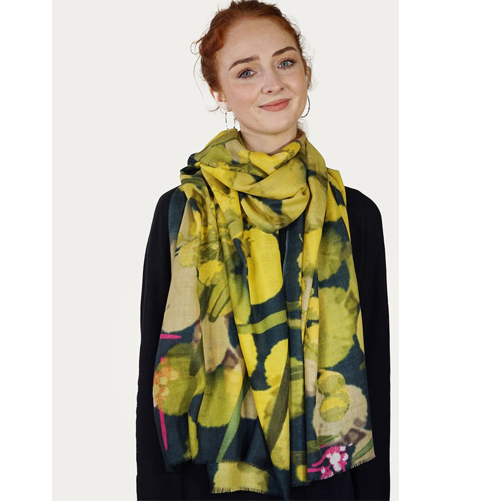 Tradition Textiles Pure Wool Scarf acacia