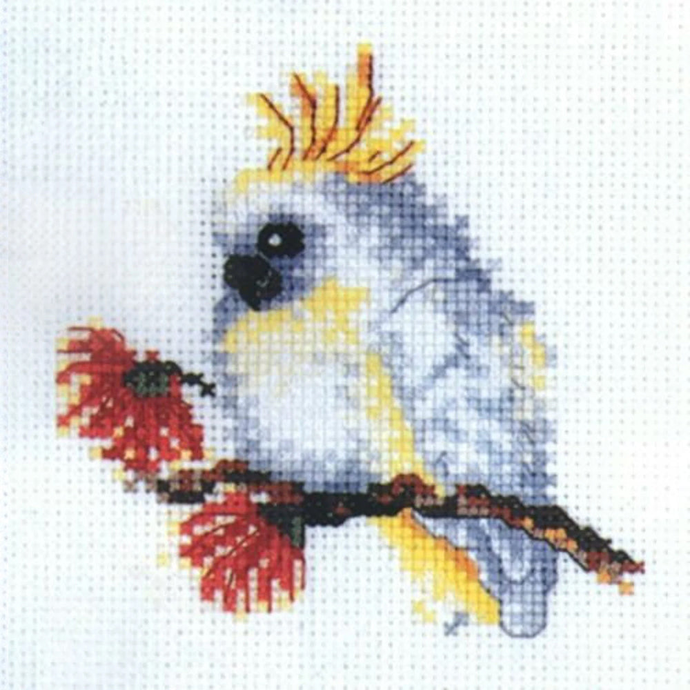 Australiana counted cross stitch kit -  baby cockatoo